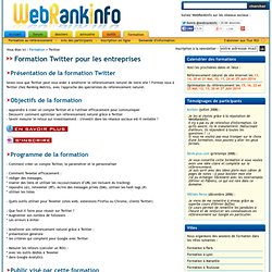 Formation Twitter : optimisation et impact sur le référencement naturel - WebRankInfo