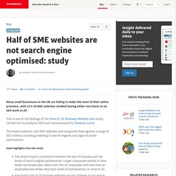 Half of SME websites are not search engine optimised: study