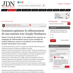Comment optimiser le référencement de son contenu avec Google Tendances par Isabelle Canivet - Chronique Solutions
