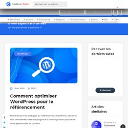 Comment optimiser Wordpress pour le référencement — Tutoriels CMS, par Codeur.com