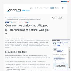 Comment optimiser les URL pour le référencement naturel Google ? - Weddict