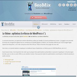Optimisez la vitesse d'un thème WordPress