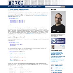 #2782 - Thinking about agile (small 'a') software development, patterns and practices for building Microsoft .NET applications.