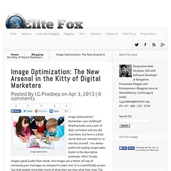 Image Optimization: The New Arsenal in the Kitty of Digital Marketers