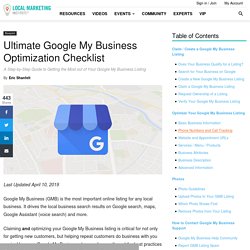 Ultimate Google My Business Optimization Checklist