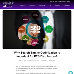 Why Search Engine Optimization is important for B2B Distributors? - Altius solution