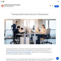 Optimization Course in Grasshopper on Behance