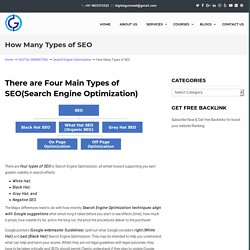 How Many Types of SEO(Search Engine Optimization)