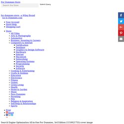 Search Engine Optimization All-in-One For Dummies, 3rd Edition:Book Information - For Dummies