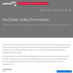 YouTube Video Creation, Optimization and Promotion Services