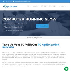 PC Optimization Service-Phone Tech Support