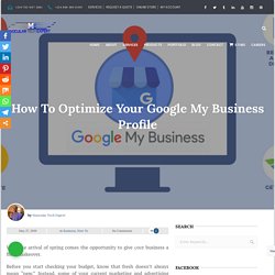 How To Optimize Your Google My Business Profile