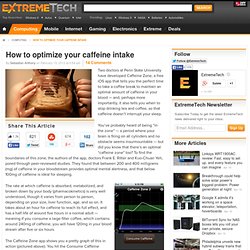 How to optimize your caffeine intake