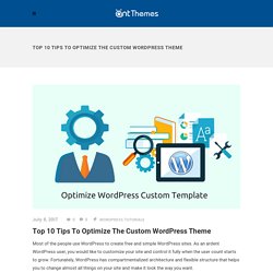 Top 10 Tips To Optimize The Custom WordPress Theme