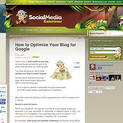 How to Optimize Your Blog for Google