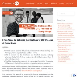 8 Top Ways to Optimize the Healthcare OTC Process at Every Stage