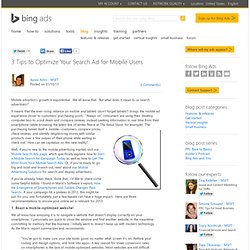 3 Tips to Optimize Your Search Ad for Mobile Users - Bing Business - Blog - Bing Business