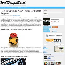 How to Optimize Your Twitter for Search Engines