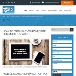 How To Optimize Your Website For Mobile Search