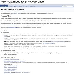 Newly Optimized RF24Network Layer: Network Layer for RF24 Radios