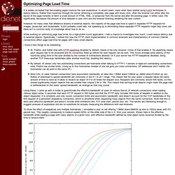 Optimizing Page Load Time