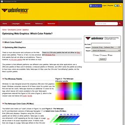 Optimizing Web Graphics: Which Color Palette?