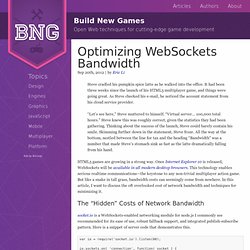 Optimizing WebSockets Bandwidth