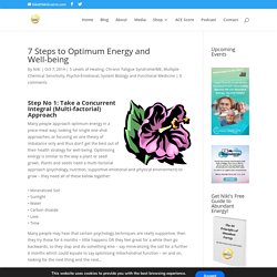 7 Steps to Optimum Energy and Well-being - The Abundant Energy Expert