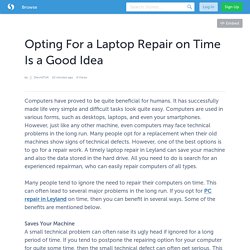 Opting For a Laptop Repair on Time Is a Good Idea