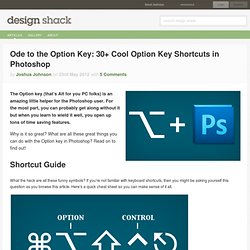 Ode to the Option Key: 30+ Cool Option Key Shortcuts in Photoshop
