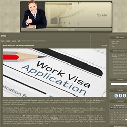 What Are Your US Work Visa Options - 28 August 2020 - Blog - Global Immigration Review
