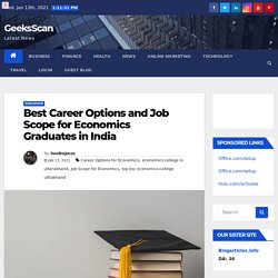 Best Career Options and Job Scope for Economics Graduates in India