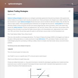 Options Trading Strategies