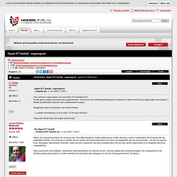 Opzet ICT bedrijf - organogram