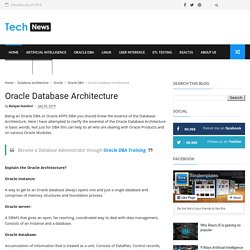 Oracle Database Architecture - Multi Tech News