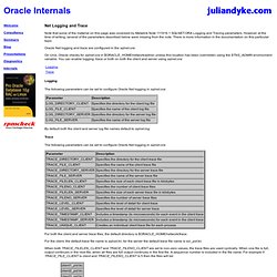 Oracle Net Trace