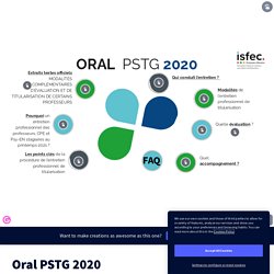 Oral PSTG 2020 par Desaintjean sur Genially