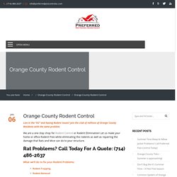 Orange County Rodent Control