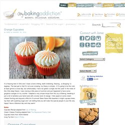 Orange Cupcakes with Cream Cheese Frosting