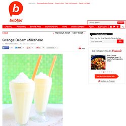 Orange Dream Milkshake