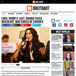 Cher: Trump a ‘Lazy, Orange Faced Miscreant’ Who Should Be Charged