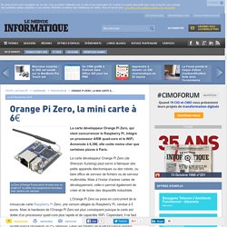 Orange Pi Zero, la mini carte à 6€