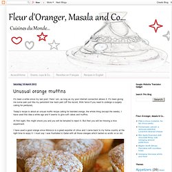 Unusual orange muffins