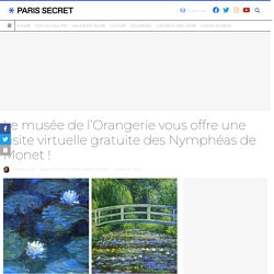 Le musée de l'Orangerie vous offre une visite virtuelle gratuite des Nymphéas de Monet !
