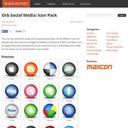 Orb Social Media: Icon Pack