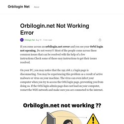 by Orbilogin Net