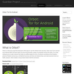 Orbot: Mobile Anonymity + Circumvention – The Guardian Project