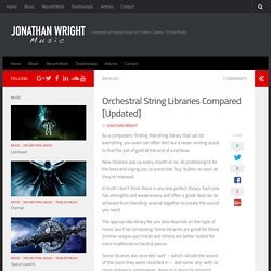Orchestral String Libraries Compared [Updated] - Jonathan Wright Music