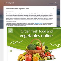 Order Fresh Food and Vegetables Online
