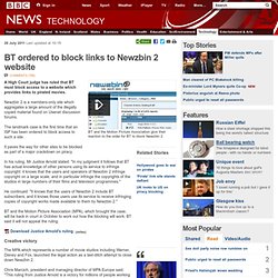 BT ordered to block links to Newzbin 2 website